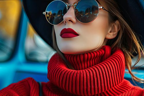 digitaal portret vrouw