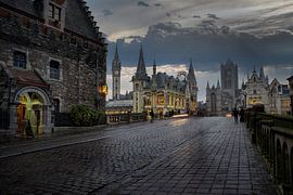 Pont Saint-Michel à Gand, Belgique sur Azamat