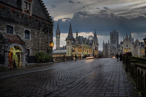 St Michael's Bridge in Ghent, Belgium