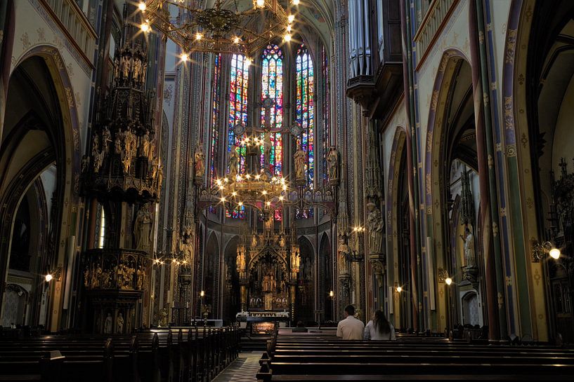 In the Krijtberg church at Singel canal in Amsterdam by Marc Wielaert