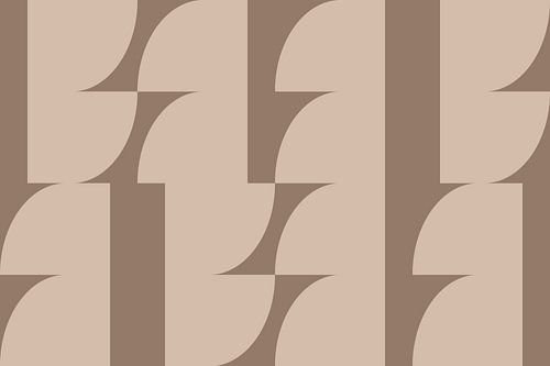 Abstracte kunst in neutraal bruin en beige nr. 10