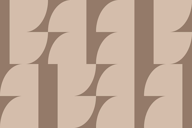 Abstrakte Kunst in neutralem Braun und Beige Nr. 10 von Dina Dankers