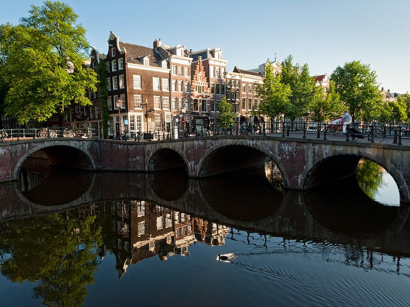 Leidsegrecht et Keizergracht Amsterdam par Tom Elst