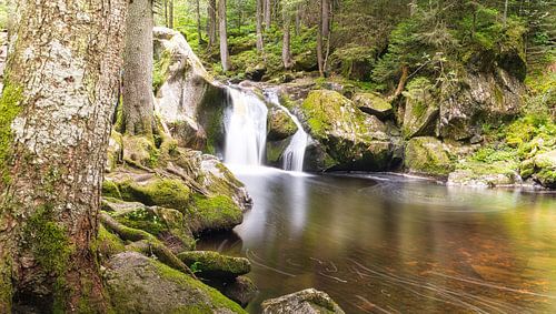 Mooie waterval in het Zwarte Woud