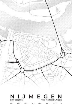 City map of Nijmegen by Walljar