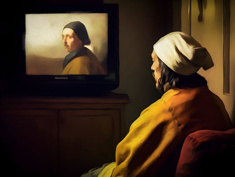 Man kijkt &#039;s avonds Televisie van FJB