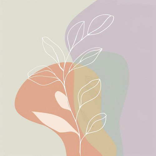 Minimalistische muurkunst