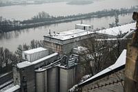 Industrial Rest: The Winter Grace of Technology on the River