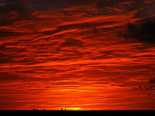 Zonsondergang Kuta Beach, Bali