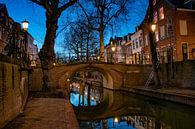 Quintijnsbrug over de Nieuwegracht in Utrecht na zonsondergang van Arthur Puls Photography thumbnail