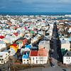 Uitzicht op Reykjavik, IJsland van Lifelicious