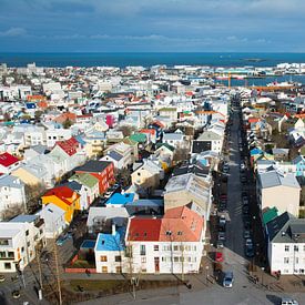 Vue de Reykjavik, Islande sur Lifelicious