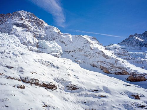 De monnik in de Zwitserse Alpen