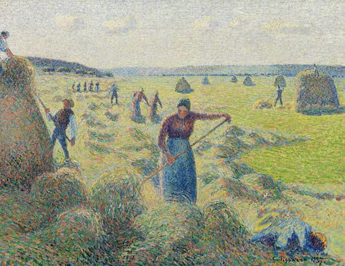 Camille Pissarro,Hooi maken, Eragny