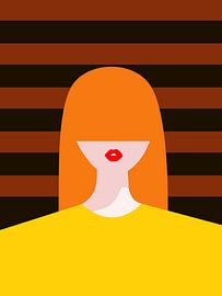 Fiery beauty in retro shades