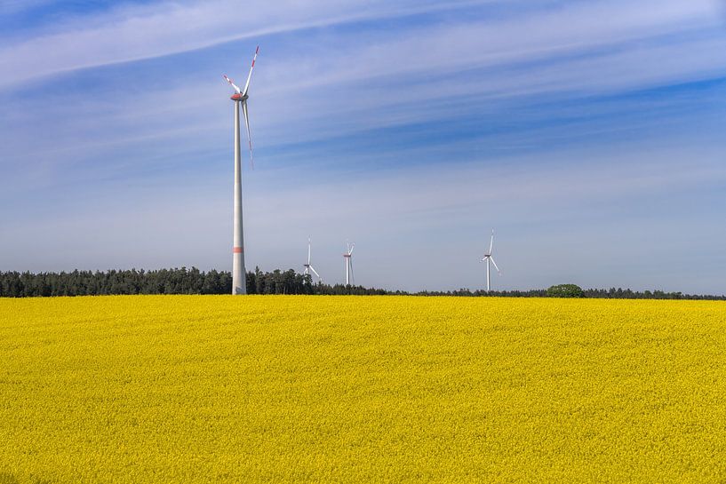 Renewable energy with wind power by ManfredFotos