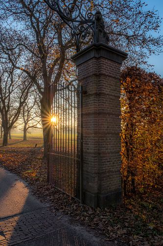 Toegangspoort Notenlaan Landgoed Marienwaerdt