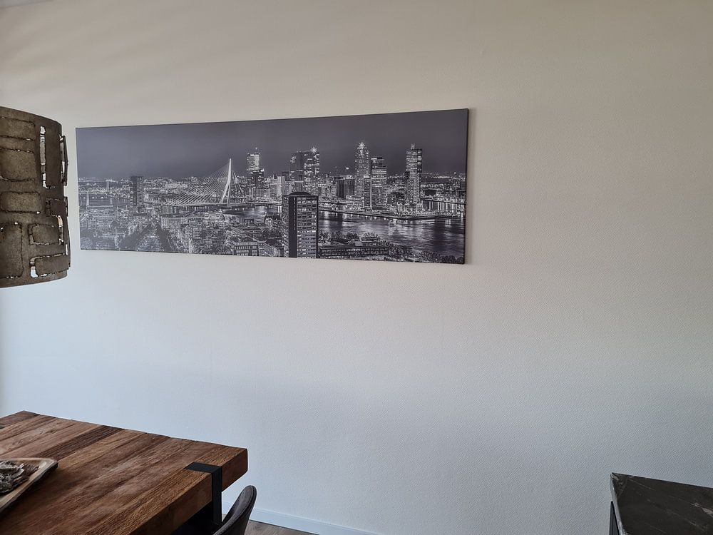 Panorama der Skyline von Rotterdam bei Nacht  von PJS foto 