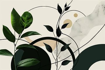 Groene harmonie van Poster Art Shop