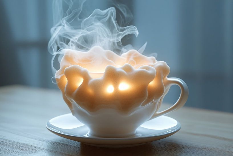 eine heiße Tasse Kaffee oder Cappuccino von Egon Zitter