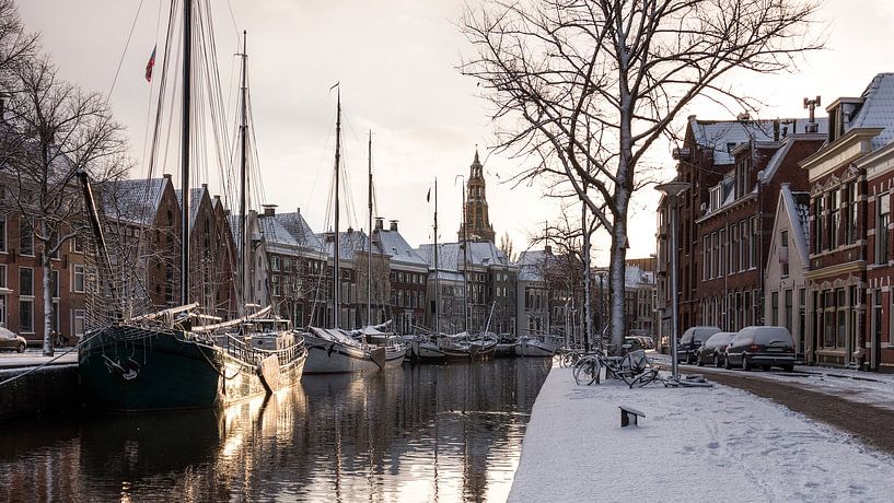 Winter in Groningen (Hoge der A) van Volt