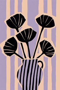 Striped Still Life (pourpre) sur Treechild