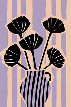 Striped Still Life (Purple) von Treechild