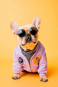 Franse Bulldog van Poster Art Shop