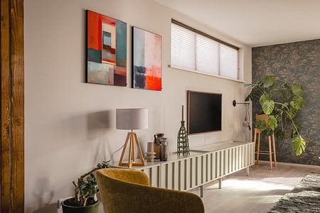 Colourful, modern and abstract