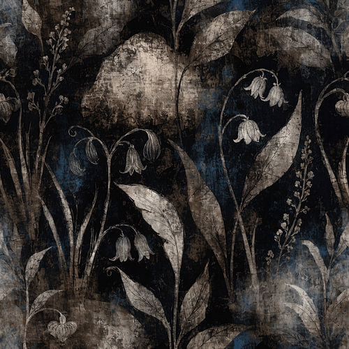 Scandinavian Nature: A Landscape in the Colours of the Night by Mad Dog Art
