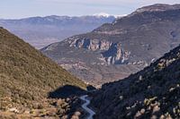 Winding road through the mountains