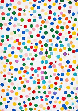Abstract White Coloured Dots