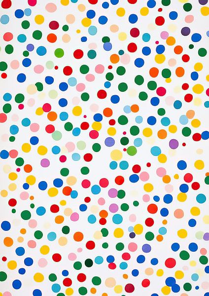 Abstract White Coloured Dots by Niklas Maximilian