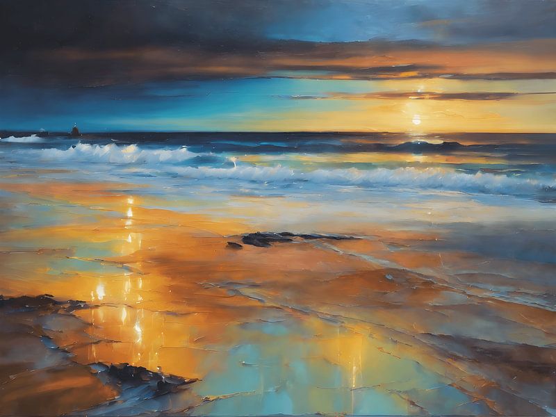Un coucher de soleil chaleureux par Jolique Arte