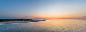 Leuchtturm Eierland Texel Sonnenuntergang von Texel360Fotografie Richard Heerschap