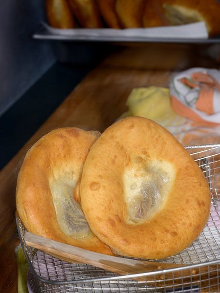 Ausgezogene Küchle Krapfen, eine bayrische Spezialität von ManfredFotos