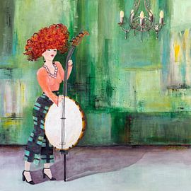 Banjobass & Vögelchen von Carmen de Bruijn