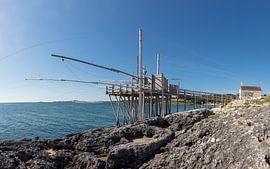 Trabucco di Molinella near Vieste, Italy