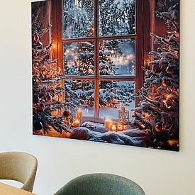 Photo de nos clients: Fenêtre de la magie de l'hiver par Poster Art Shop, sur ArtFrame
