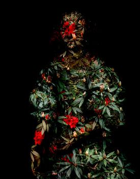 Jonge vrouw met Hortensia