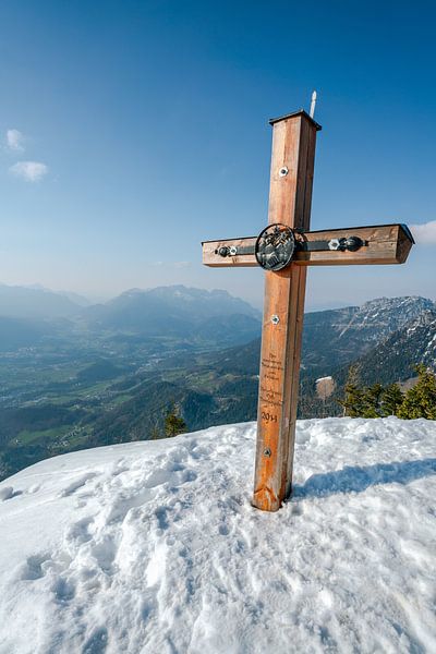 Topkruis van de Jenner in Berchtesgaden van Leo Schindzielorz