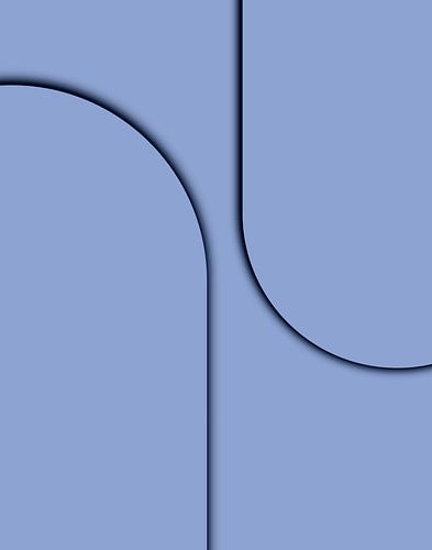 La féminité en bleu gris