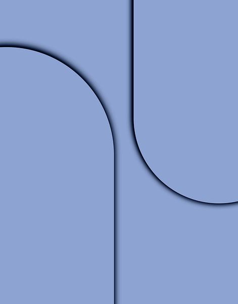 Femininity in Blue Grey by Mad Dog Art