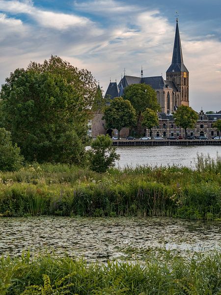 The Bovenkerk in Kampen in the setting sun by Martijn Joosse