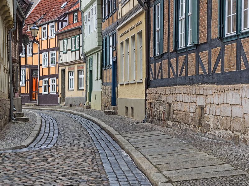 Old town of Quedlinburg, Harz Mountains by Katrin May