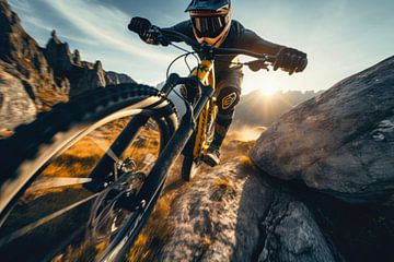Mountain biker by ARTemberaubend
