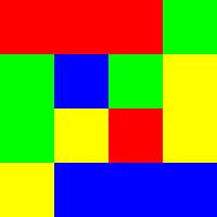 4x4 in 16 | Quadrate im Zentrum | V=084 | P #01