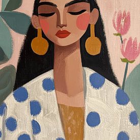 Daydreamer, modern illustration by Carla Van Iersel