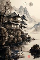 Sumi-e landschap_02