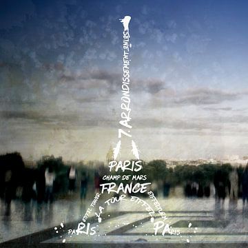 Digital-Art PARIS Tour Eiffel No.4 sur Melanie Viola